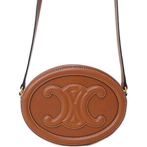 Celine Cuir Triomphe Oval Bag Shoulder